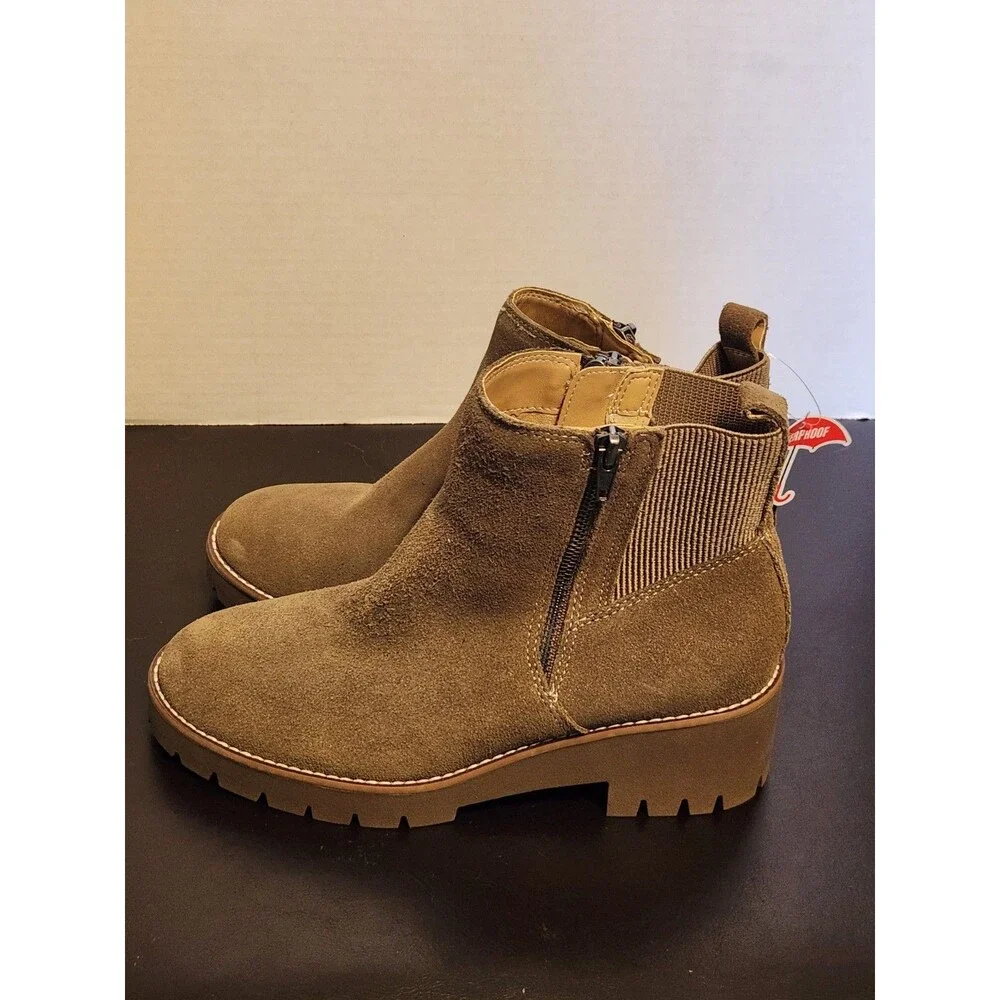 Sz8.5 - Blondo Damaris Womens Brown Suede Boot Waterproof